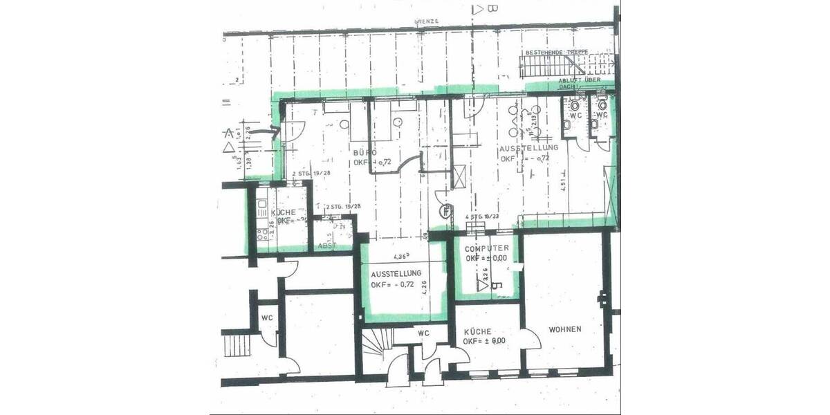 Gewerbeobjekt Velbert Mitte - 4 Zimmer, 148 m&sup2;, 1.200&euro; | Angebot:24033334