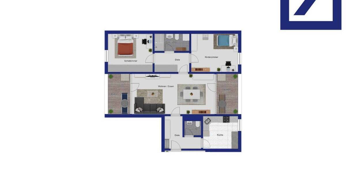 Etagenwohnung Ratingen West - 3 Zimmer, 88 m&sup2;, 199.000&euro; | Angebot:26881598