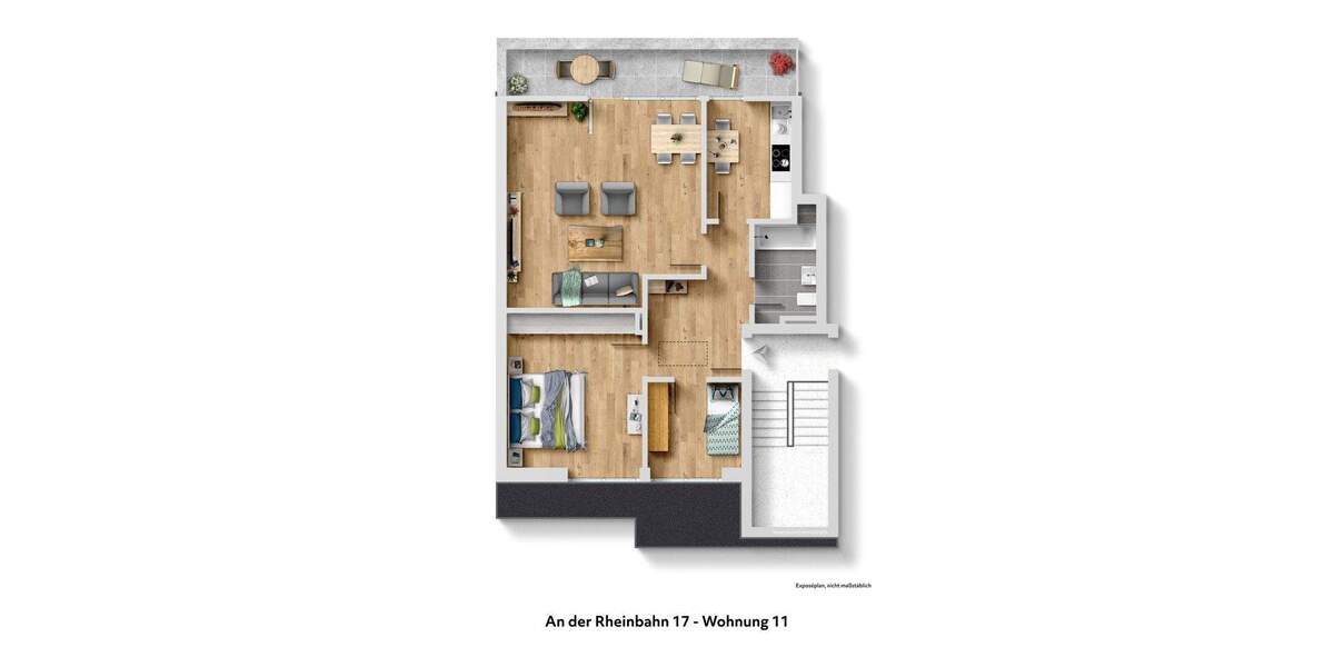 Etagenwohnung Meerbusch Osterath - 3 Zimmer, 65 m&sup2;, 229.000&euro; | Angebot:24461300