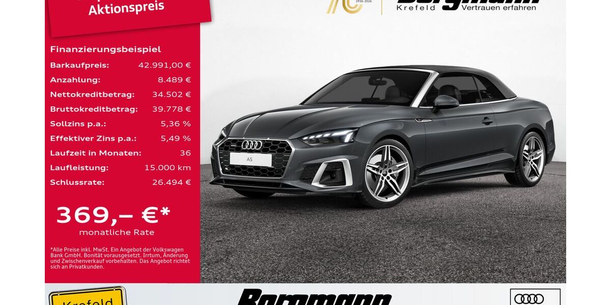 Audi A5 49.535 km 42.991 &euro; Krefeld 47803