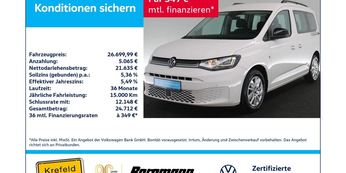 VW Caddy 64.128 km 26.500 &euro; Krefeld 47803
