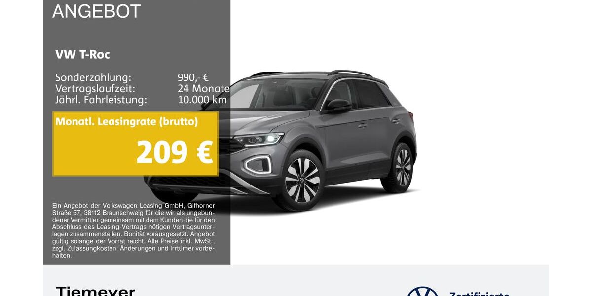 VW T-Roc 29.184 km 28.210 &euro; Duisburg 47059