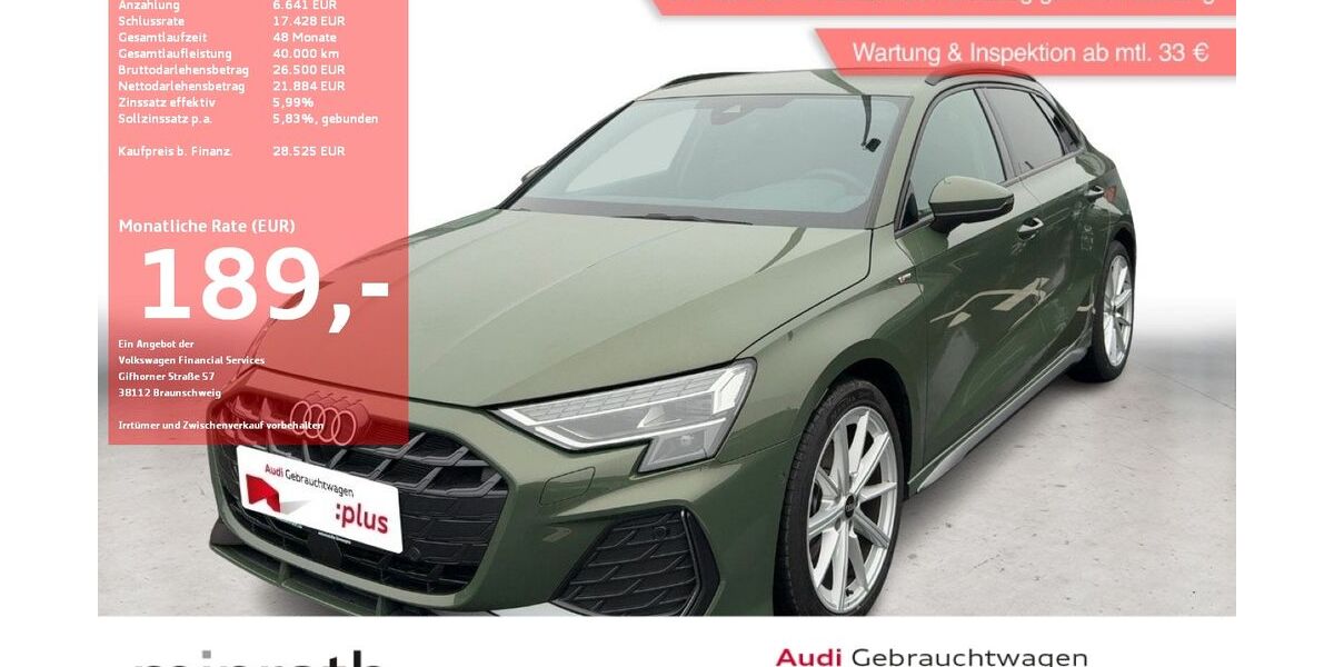 Audi A3 6.370 km 28.515 &euro; Moers-Hülsdonk 47441