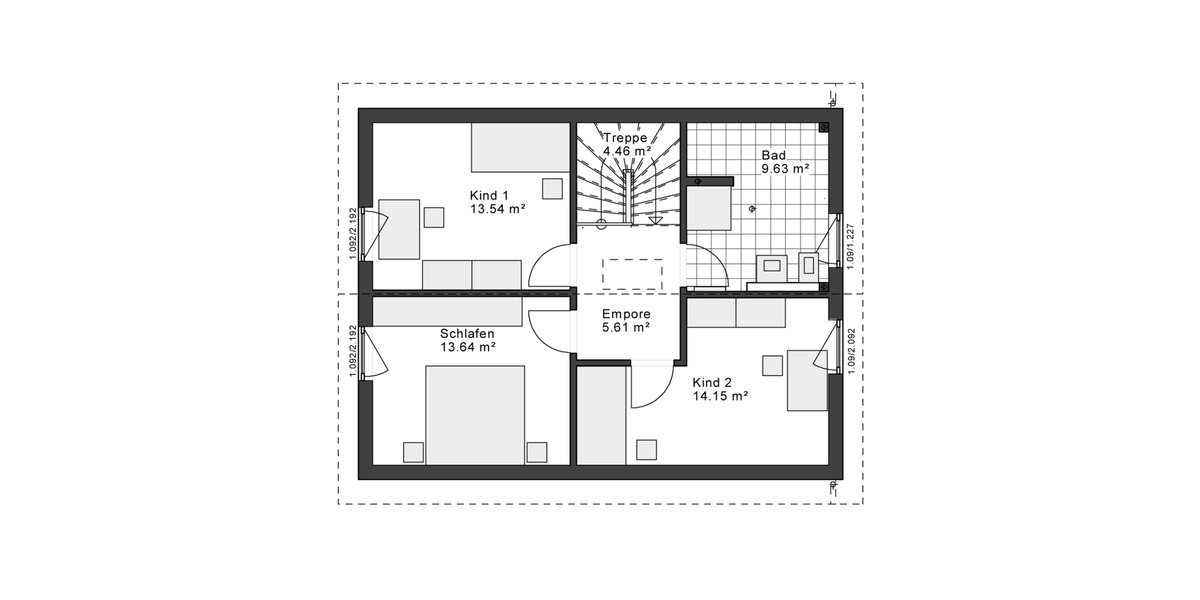 Einfamilienhaus Bottrop Boy - 3 Zimmer, 120 m&sup2;, 1.846&euro; | Angebot:26396042