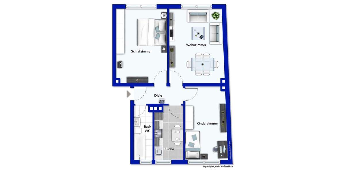 Etagenwohnung Essen Altendorf - 3 Zimmer, 71 m&sup2;, 120.000&euro; | Angebot:25536262
