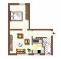 Etagenwohnung Duisburg Huckingen - 2 Zimmer, 41 m&sup2;, 419&euro; | Angebot:25974807