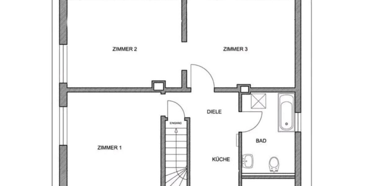 Etagenwohnung Kaarst - 3 Zimmer, 66 m&sup2;, 950&euro; | Angebot:26408134