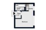 frisch saniertes 1 Zimmer Apartment