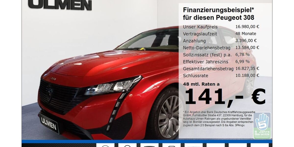 Peugeot 308 29.390 km 16.980 &euro; Ratingen 40880