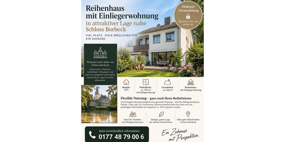 Reihenhaus Essen Stadtbezirk IV - 355.000&euro; | Angebot:27426382