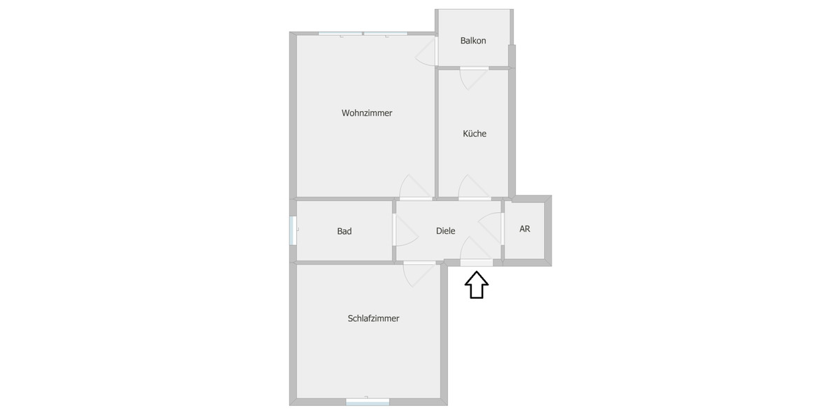 Erdgeschoßwohnung Essen Frillendorf - 2 Zimmer, 49 m&sup2;, 419&euro; | Angebot:25141554