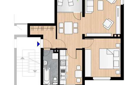 Wohnung zum Mieten in Duisburg 435 € 58 m² 2.5 zimmer
