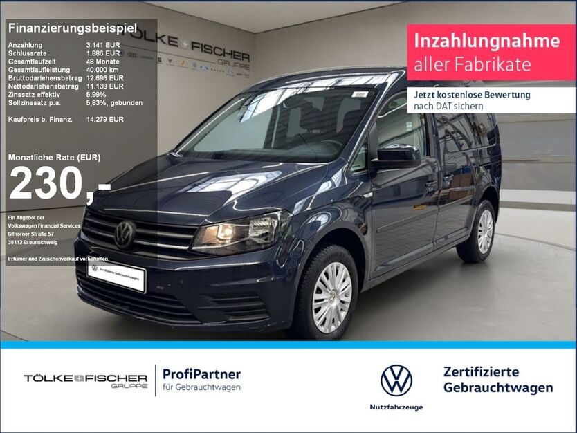 VW Caddy 100.183 km 12.485 € Krefeld 47805
