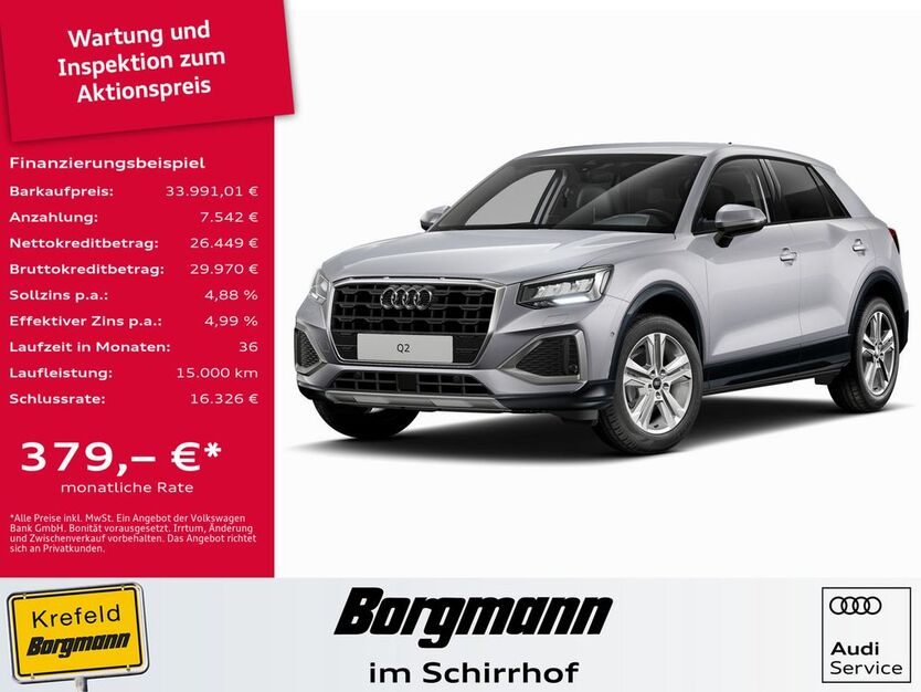 Audi Q2 6.666 km 33.991 € Krefeld 47803