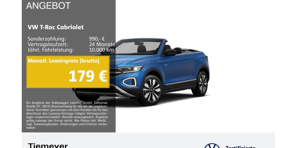 VW T-Roc 25.410 km 23.770 &euro; Duisburg 47059
