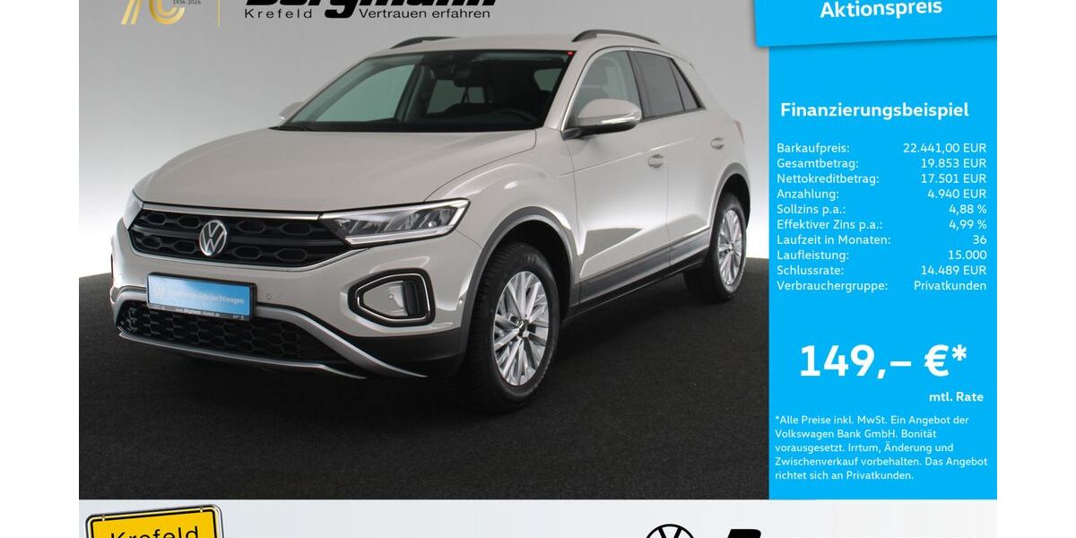 VW T-Roc 15.350 km 22.441 &euro; Krefeld 47803