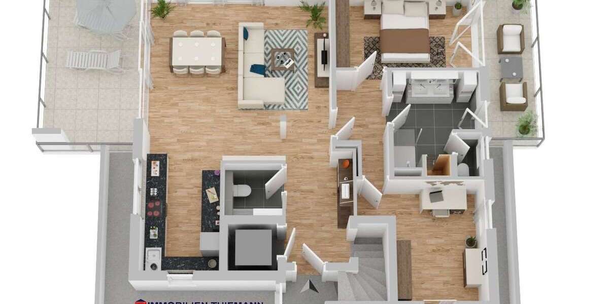 Etagenwohnung Bottrop / Fuhlenbrock Fuhlenbrock - 3.5 Zimmer, 130 m&sup2;, 735.000&euro; | Angebot:21184110