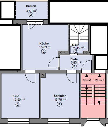 Wohnung zum Mieten in Düsseldorf 2.000 € 50 m²