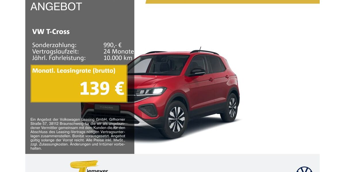 VW T-Cross 24.122 km 19.210 &euro; Duisburg 47059