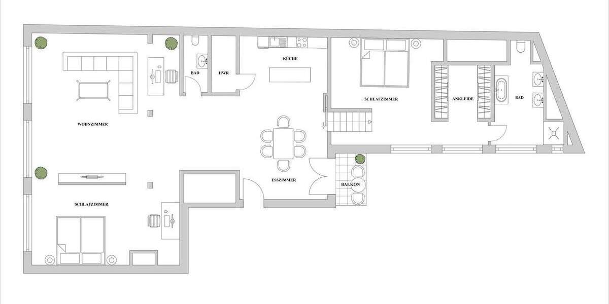 Etagenwohnung Düsseldorf Friedrichstadt - 4 Zimmer, 160 m&sup2;, 3.490&euro; | Angebot:24722649