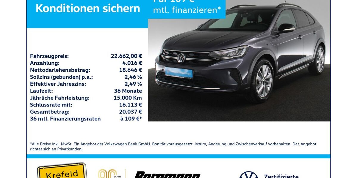 VW Taigo 24.958 km 22.443 &euro; Krefeld 47803