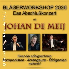 Bläserworkshop 2026 - Abschlußkonzert - Johan de Meij 01.03.2026 Gemeindehalle Adlersaal