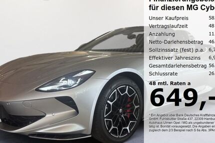 MG Cyberster 3.479 km 58.444 &euro; Düsseldorf 40231