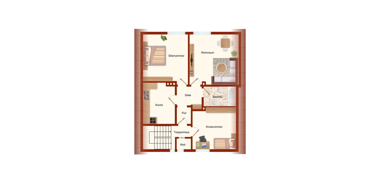 Provisionsfrei* Geräumiges, solides 2-FH mit Keller in Top Lage !!! - Zweifamilienhaus Wesel Obrighoven | Angebot:25566115