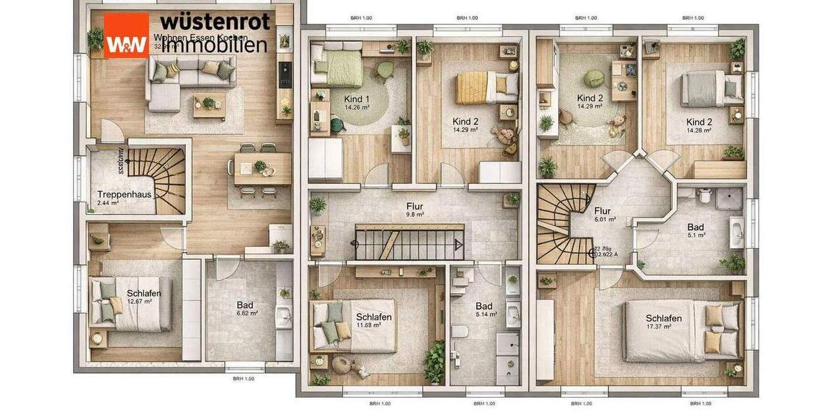 Reihenmittelhaus Duisburg Nord Marxloh - 6 Zimmer, 156 m&sup2;, 399.000&euro; | Angebot:25836357