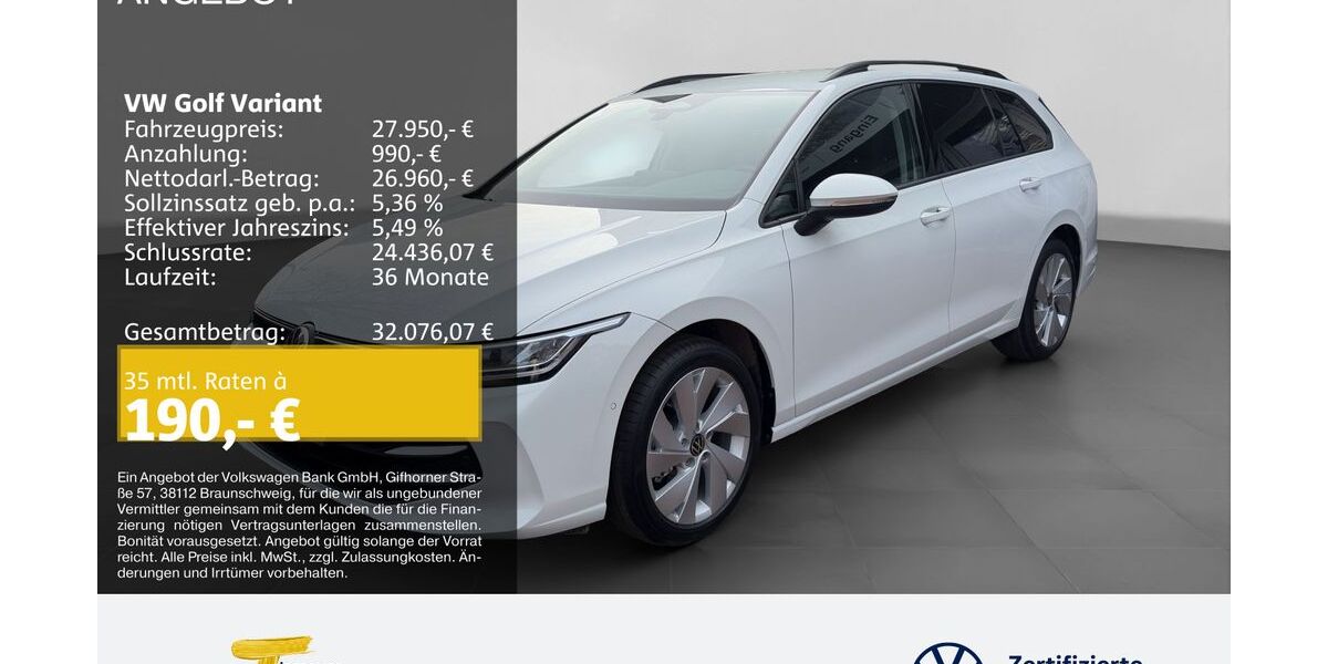 VW Golf 4.999 km 26.580 &euro; Gelsenkirchen 45888