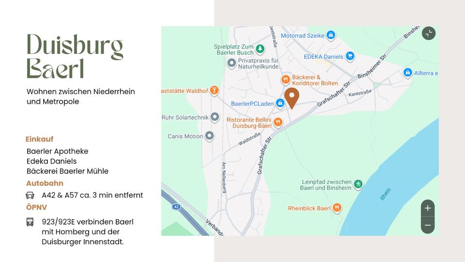 Etagenwohnung Duisburg Baerl - 3.5 Zimmer, 90 m&sup2;, 1.350&euro; | Angebot:26168548
