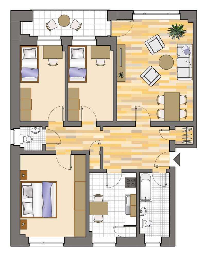 Wohnung zum Mieten in Mönchengladbach 739 € 73.69 m²