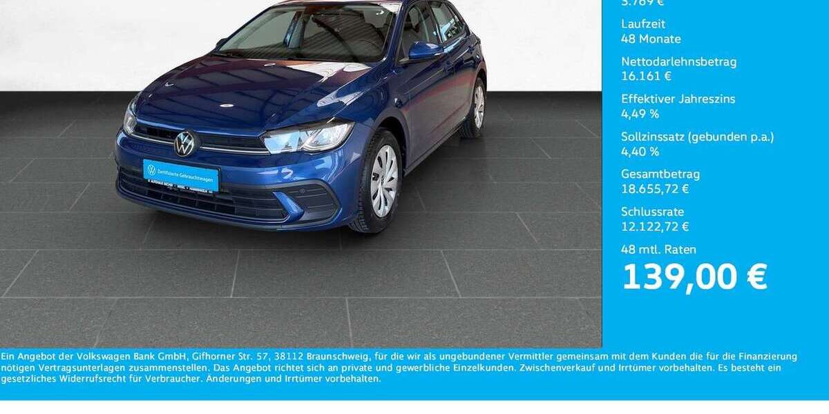 VW Polo 4.745 km 19.930 &euro; Wesel 46485