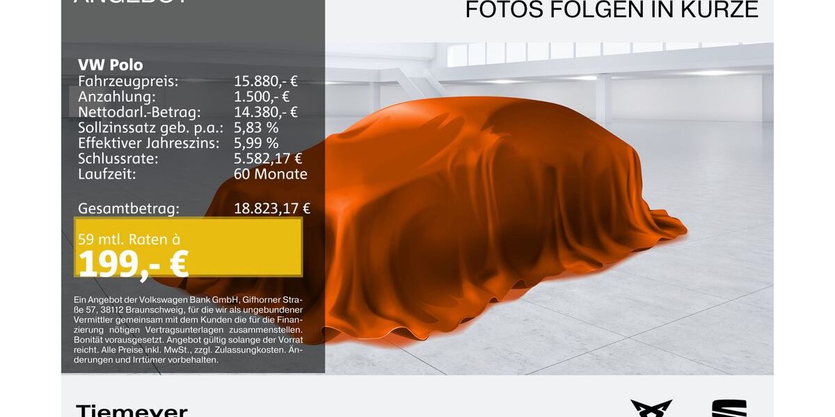 VW Polo 26.119 km 15.880 &euro; Gelsenkirchen OT Beckhausen 45899