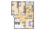 Etagenwohnung Neuss Erfttal - 4 Zimmer, 93 m&sup2;, 977&euro; | Angebot:25987542
