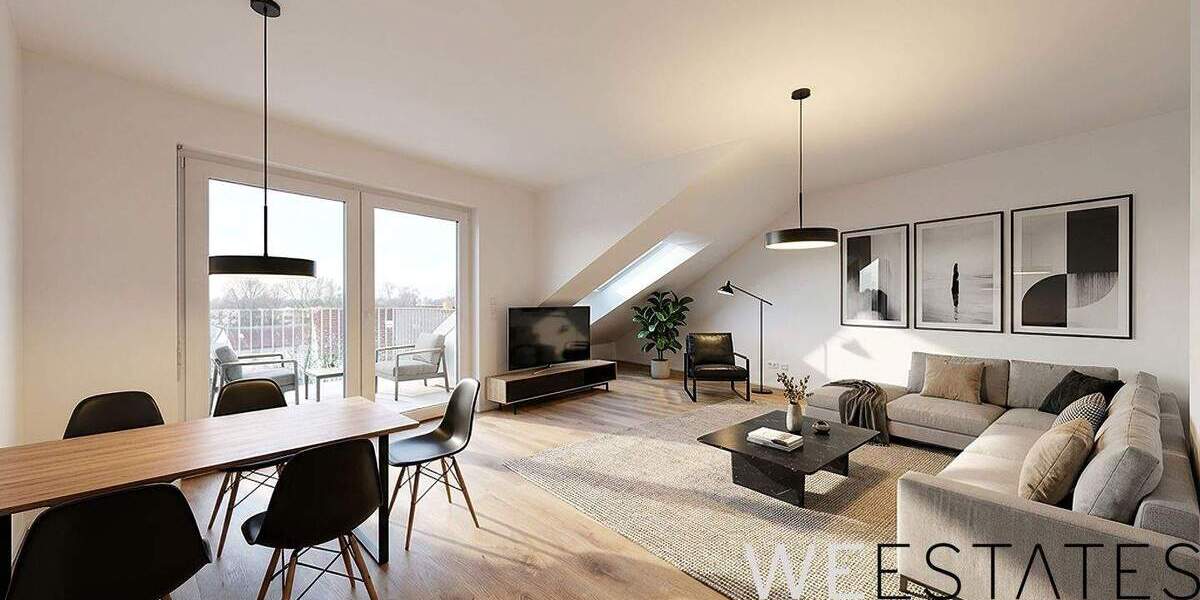 Etagenwohnung Düsseldorf Eller - 2 Zimmer, 82 m&sup2;, 1.520&euro; | Angebot:24656874