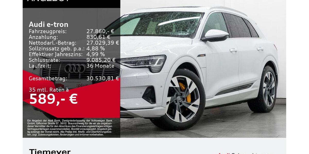 Audi e-tron 54.584 km 27.440 &euro; Oberhausen 46047