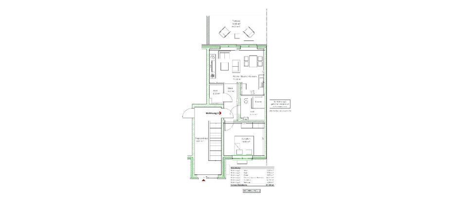 Erdgeschoßwohnung Issum - 1.5 Zimmer, 57 m&sup2;, 715&euro; | Angebot:25596602