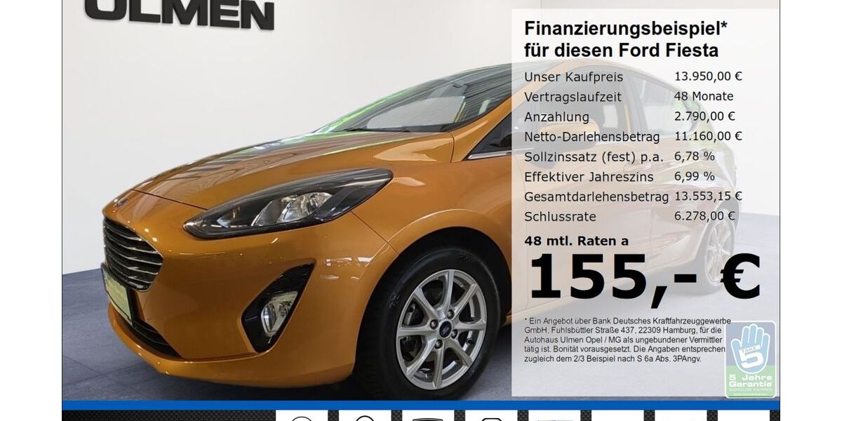 Ford Fiesta 34.065 km 13.950 € Düsseldorf 40231