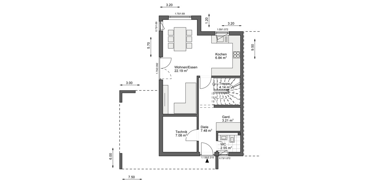 Doppelhaushälfte Ratingen Tiefenbroich - 3 Zimmer, 100 m&sup2;, 421.500&euro; | Angebot:25675518