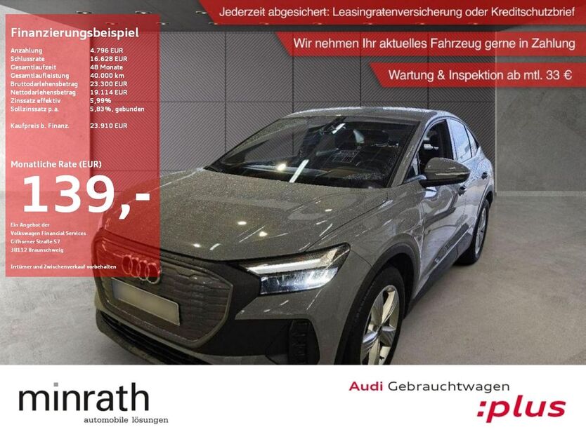 Audi Q4 e-tron 58.736 km 23.410 € Moers-Hülsdonk 47441
