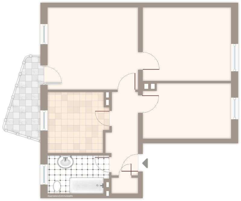 Wohnung zum Mieten in Mönchengladbach 629 € 63.56 m² 3 zimmer
