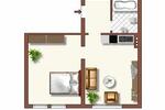 Erdgeschoßwohnung Duisburg Huckingen - 2 Zimmer, 40 m&sup2;, 409&euro; | Angebot:25901456