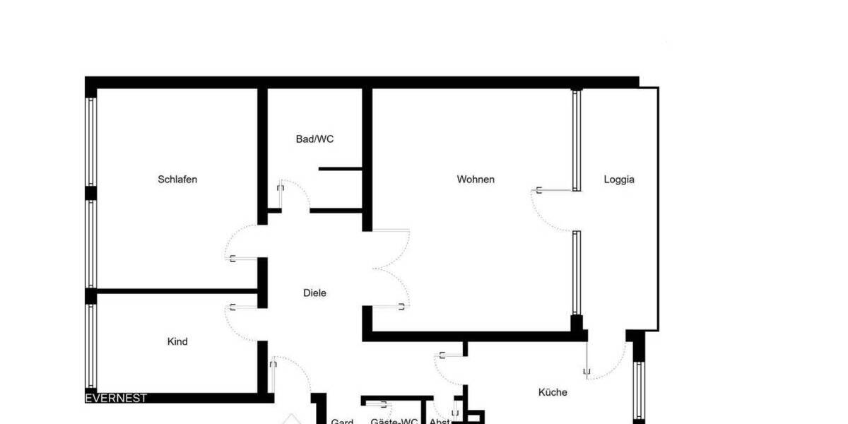 Etagenwohnung Velbert Mitte - 3 Zimmer, 93 m&sup2;, 220.000&euro; | Angebot:26358898