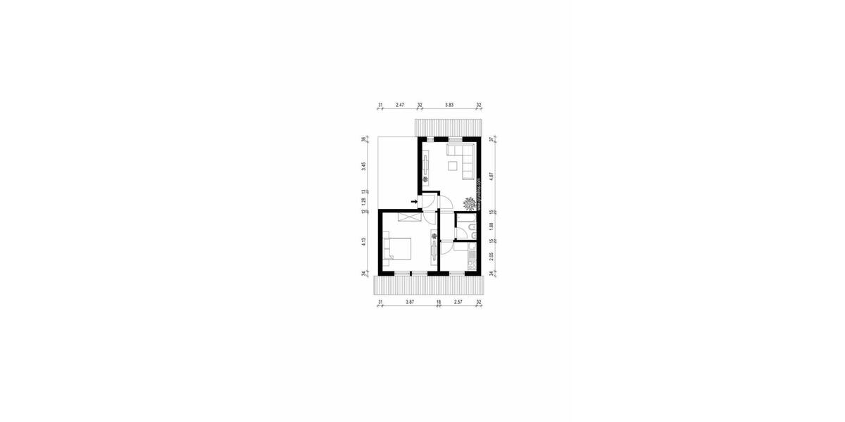 Etagenwohnung Neuss Furth-Süd - 2 Zimmer, 60 m&sup2;, 139.000&euro; | Angebot:26308369