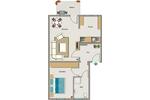 Erdgeschoßwohnung Essen Stadtbezirk III - 2.5 Zimmer, 50 m&sup2;, 434&euro; | Angebot:26389106