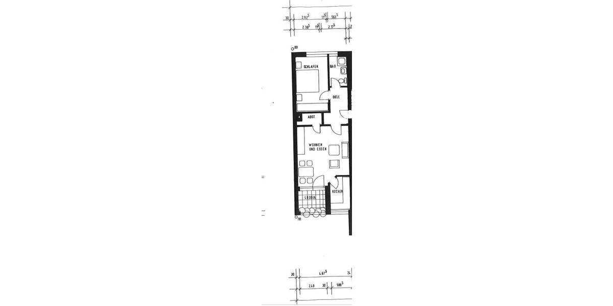 Etagenwohnung Dorsten Altstadt - 2.5 Zimmer, 57 m&sup2;, 485&euro; | Angebot:25904860