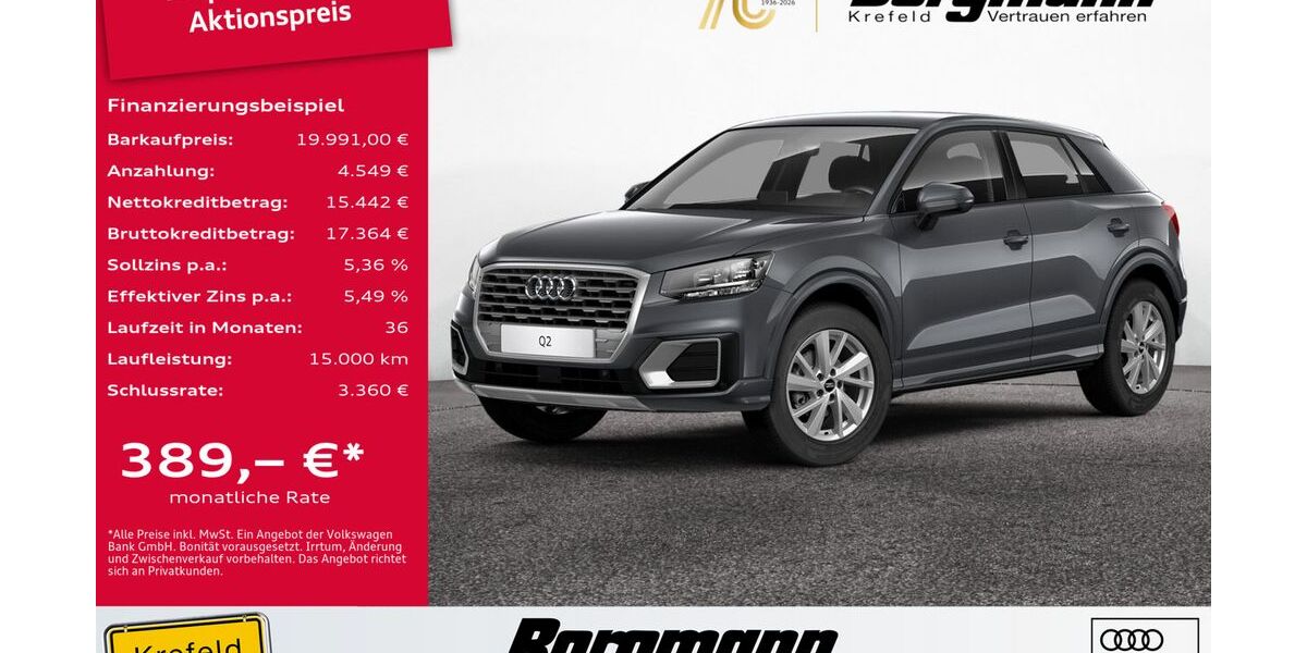 Audi Q2 36.000 km 19.991 &euro; Krefeld 47803