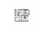 Etagenwohnung Voerde (Niederrhein) - 2.5 Zimmer, 58 m&sup2;, 464&euro; | Angebot:25871607