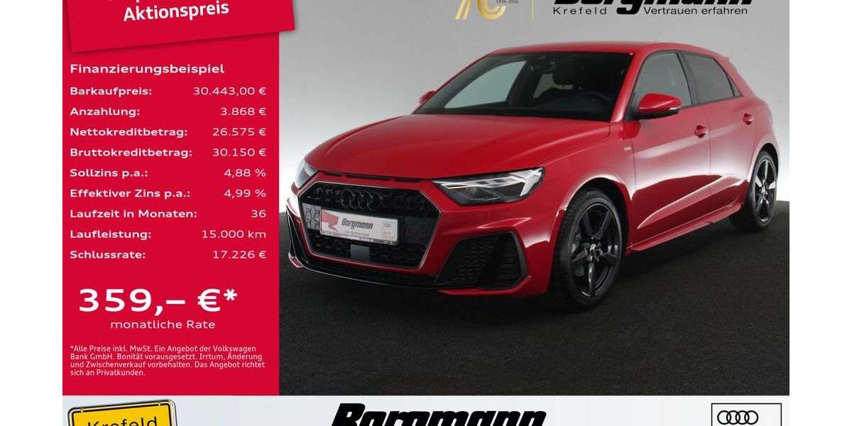Audi A1 1.142 km 30.443 &euro; Krefeld 47803